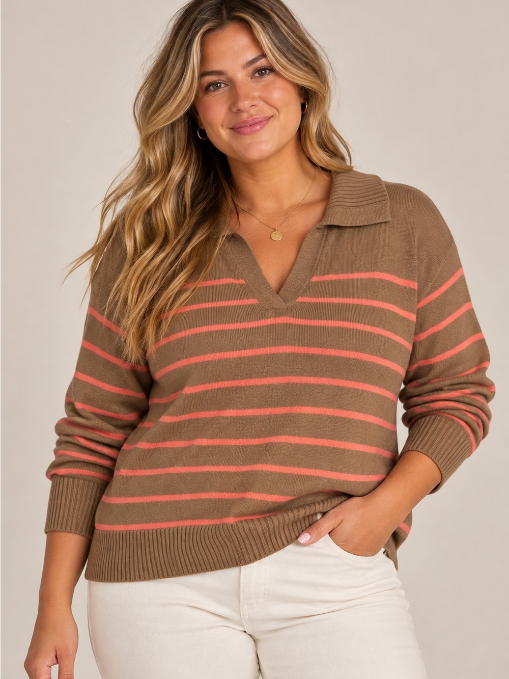 TALBOTS • NWT soft stripped sweater